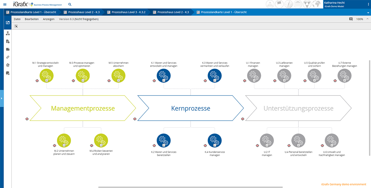 Geschäftsprozessmanagement Software von iGrafx