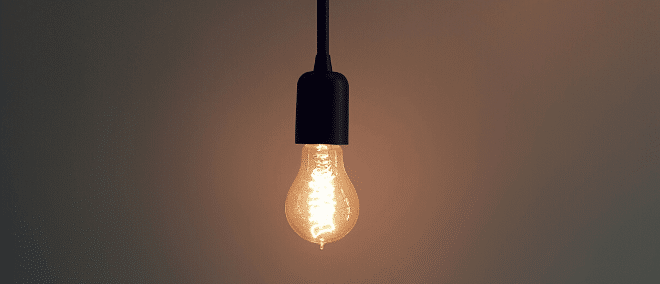 bare light bulb